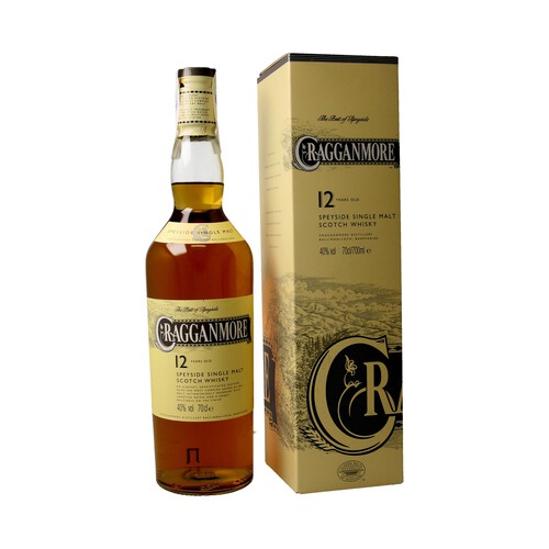 CRAGGANMORE Whisky single malt 12 años  70 cl.