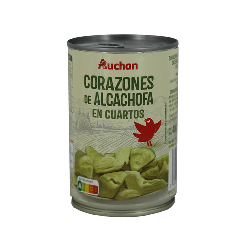 PRODUCTO ALCAMPO Corazones de alcachofa cuartos 240 g.