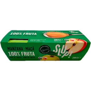 SLUP! Crema de fruta de manzana 2 x 100 g.