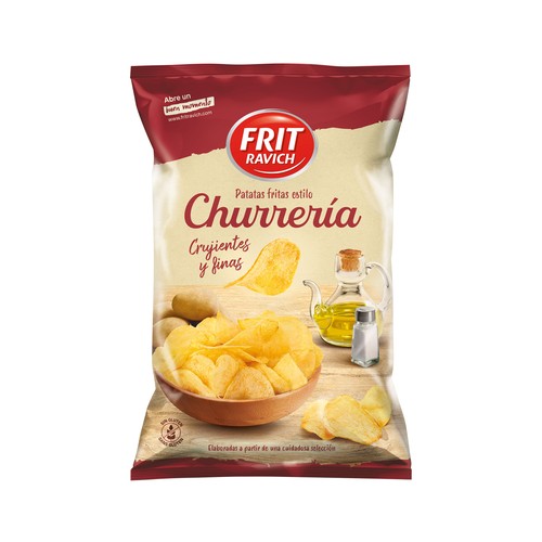 FRIT RAVICH Patatas fritas artesanas al estilo churrería FRIT RAVICH bolsa de 150 gr.