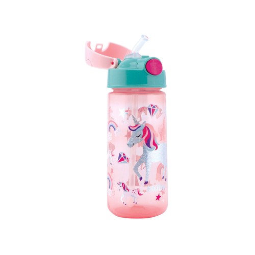 Taza con botón push y pajita para niños, estampado unicornio, NUBY.