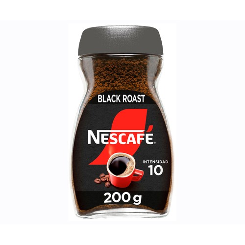 Café soluble natural intenso NESCAFÉ BLACK ROAST 200 g.