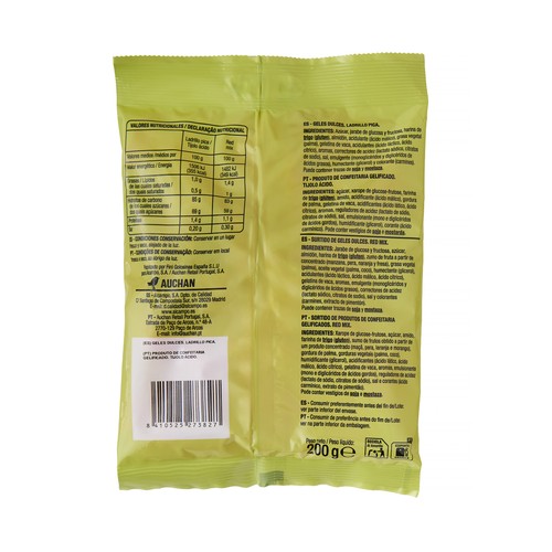 PRODUCTO ALCAMPO Golosinas ladrillos ácidos 200 g