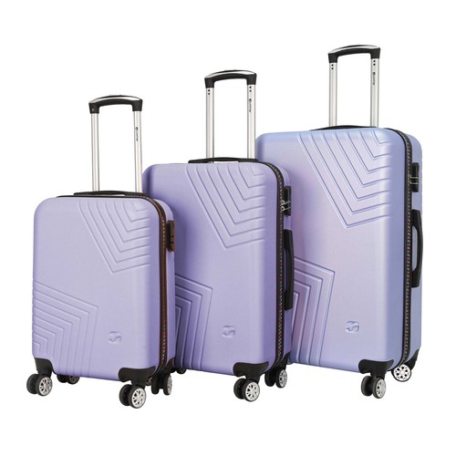 Maleta mediana rígida tipo trolley,Disco ABS, de 4 ruedas, 42X65X24cm, color lila , AIRPORT ALCAMPO.