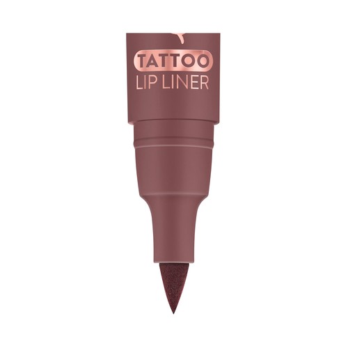 ESSENCE Line n´stain! tono 03 Make a mauve, malva oscuro Delineador de labios líquido de larga duración.