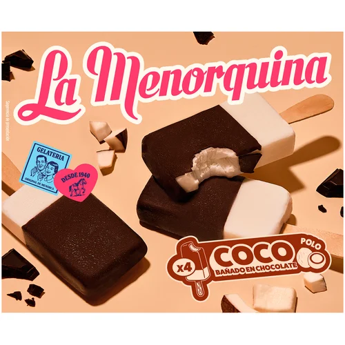 Helado polo de Cacaolat 4 x 100 ml.