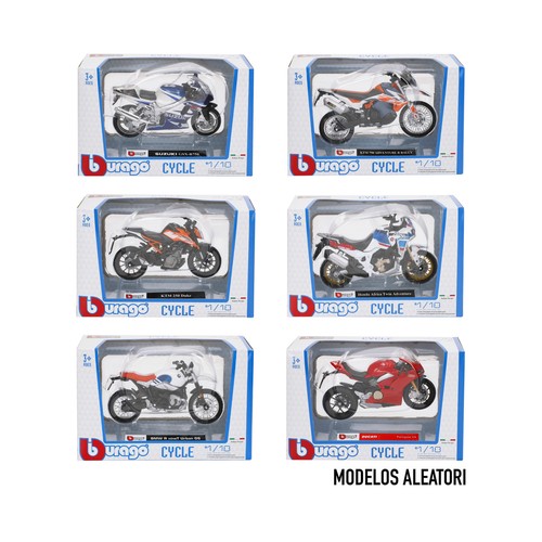 Moto Metal Sport 1:18 Multilicencias 6/S Disp 18 Coleccionable, modelos surtidos +3 Años BURAGO