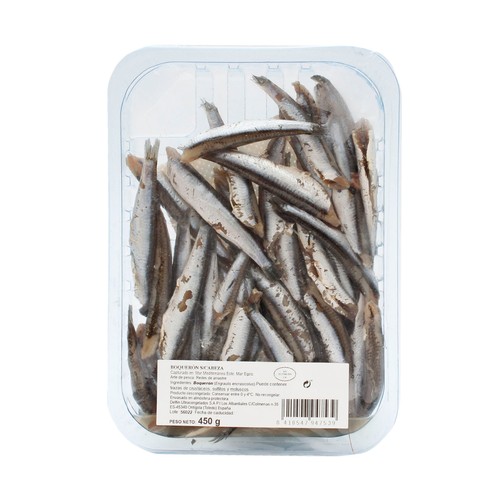 Boquerón sin cabeza 450 g.