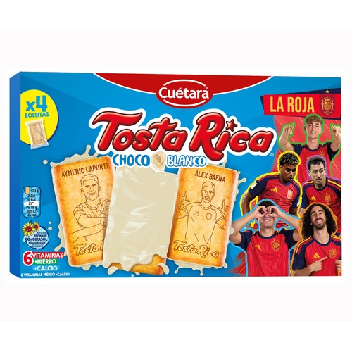 TOSTA RICA Galleta de chocolate blanco 146 g.