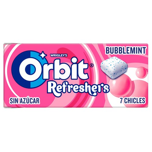 ORBIT Refreshers Chicles grageas de menta 7 uds x 60 g.