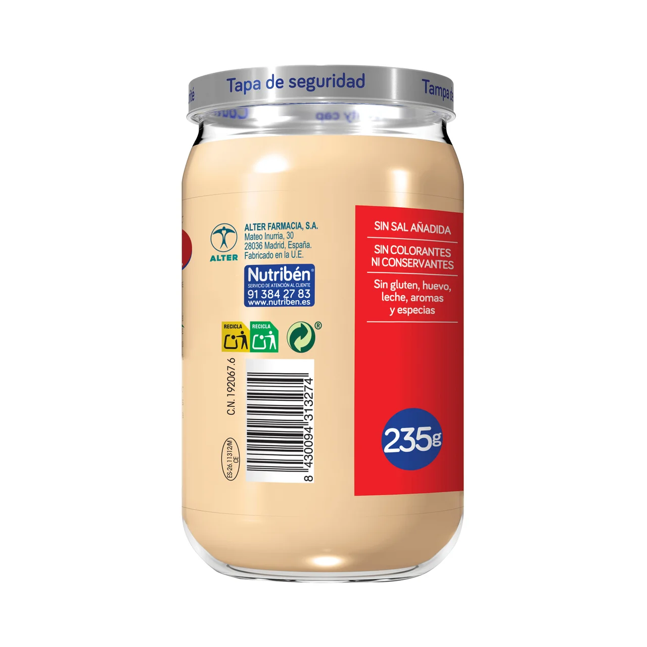 Potitos® de verduritas con pollo y ternera, a partir de 6 meses 235 g.