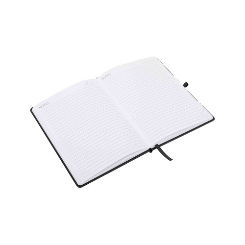 Cuaderno A5 70G 96H Tapa Negra Hojas 1 Raya Papel FSC ALCAMPO