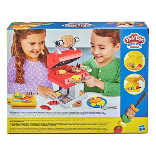 Juego de plastilina Superbarbacoa con 6 botes de colores PLAY-DOH.