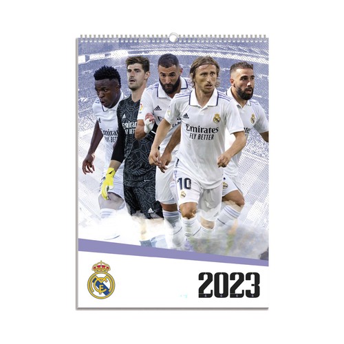 Calendario 2023 tamaño A3, REAL MADRID.