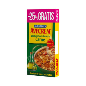 Imagen de AVECREM Caldo sabor a carne para cocinar 10 uds.100 g.