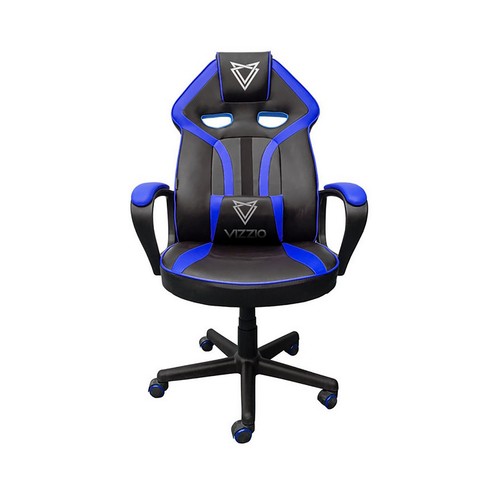 Silla gaming VIZZIO Nayade V2 negro y azul, almohadilla lumbar, reclinable, regulación de altura.