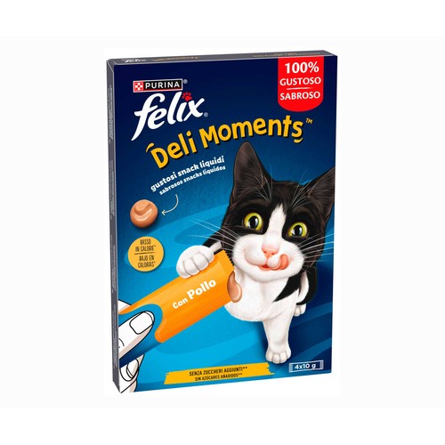 FELIX Snacks delimoment´s pollo 4 x 10 gr.