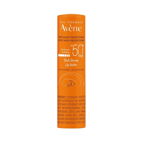 THERMALE AVÉNE Bálsamo labial hidratante y nutritivo con FPS 50+ (muy alto).
