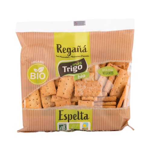 Regañás de espelta ecológicas MÁS TRIGO 150 g.