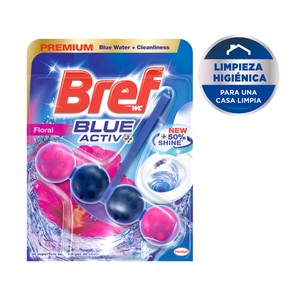 Imagen de BREF Colgador WC Blue Active Floral BREF 50 g.