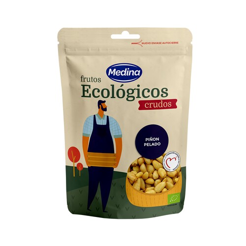 Piñones pelados crudos ecológicos MEDINA 85 g.