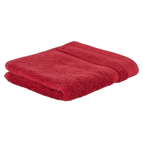Toalla lisa de tocador Red, 500g/m² de densidad, ACTUEL.