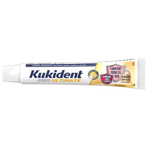 KUKIDENT Pro ultimate Crema adhesiva para prótesis dental completas y parciales, sin sabor 57 g.