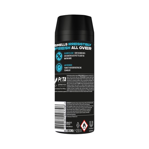 AXE Marine Desodorante en spray para hombre antitranspirante hasta 48 horas 150 ml.