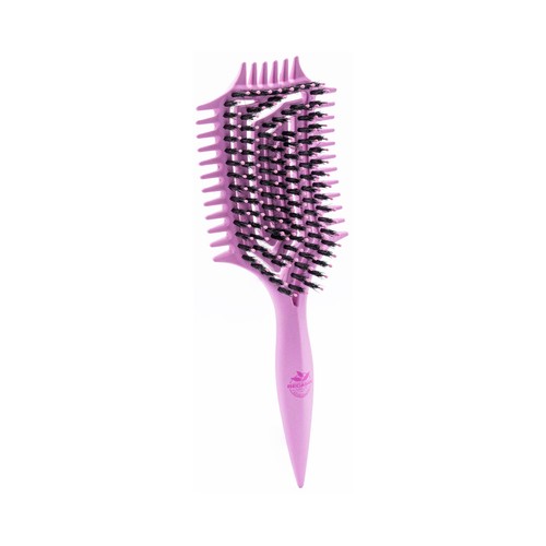 BECASAN NATURE Natural style Cepillo 5 en 1 (secado rápido, antiestático, desenredante, masaje y extra brillo).
