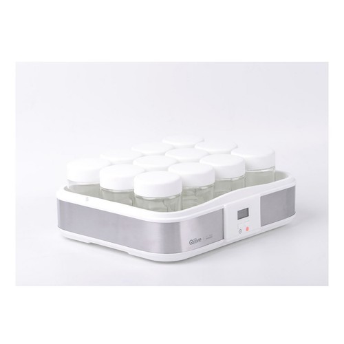 Yogurtera QILIVE Q.5111,  21,5W, con temporizador de 15 horas, 12 vasos de 20cl.