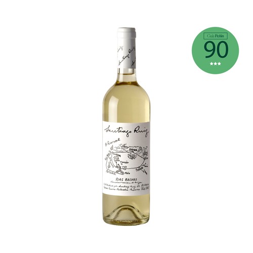 SANTIAGO RUIZ  Vino  blanco con D.O. Rías Baixas botella 75 cl.