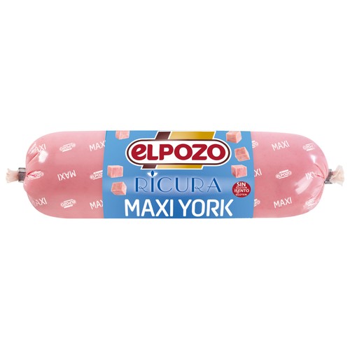 EL POZO Ricura Jamón york, sin gluten 900 g.