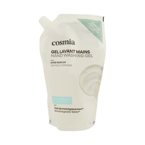 Recambio de jabón (gel) de manos líquido sin perfume 500 ml.