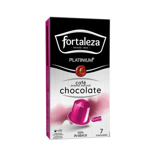 FORTALEZA PLATINIUM Café en cápsulas con aroma chocolate 10 uds.