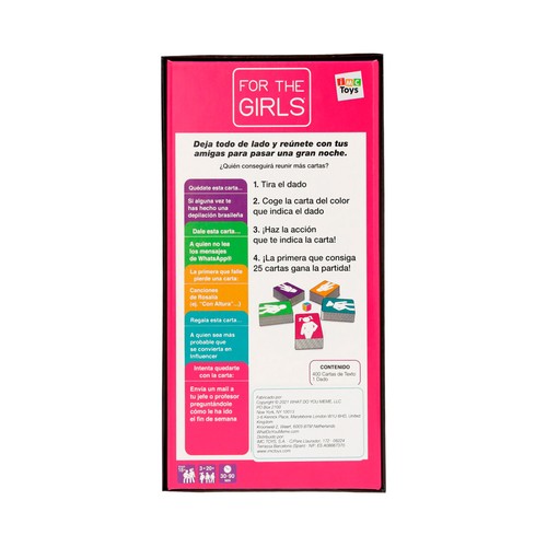 For The Girls, Juego de mesa para adultos +18 Años, IMC TOYS