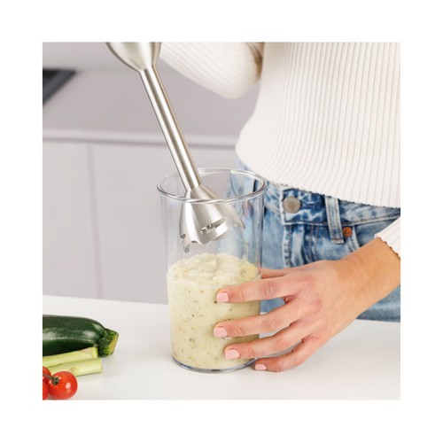 Batidora de mano con brazo TAURUS HBA2300X Inox, 2300W, 3 accesorios, capacidad del vaso 1L