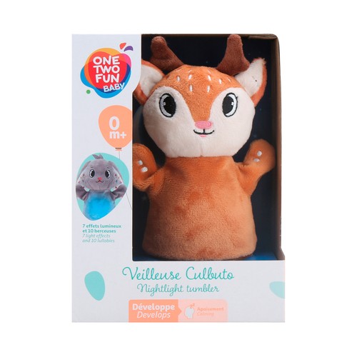 Peluche Animales Tentetieso Luminoso relajante, modelos surtidos +0 Meses ONE, TWO FUN Baby