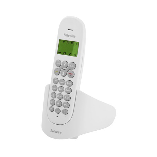 Teléfono inalámbrico Dect SELECLINE Blanco, identificador de llamadas, agenda, registro de llamadas.