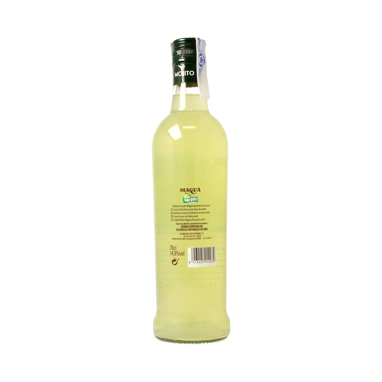 MAGUA Cocktail de mojito ya preparado MAGUA botella de 70 cl.