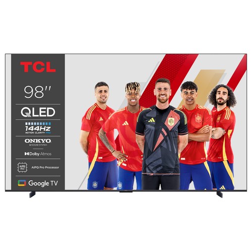 Televisión 248,92 cm (98") QLED TCL 98P8K 4K, Ultra HD, GOOGLE Tv, HDR10.