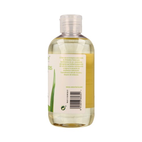 NATURAFEMME Aceite hidratante de almendras con aloe vera NATURAFEMME 250 ml.