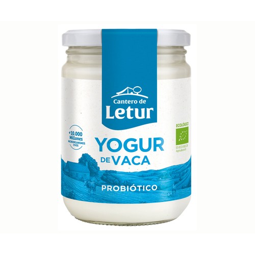 Imagen de Yogur natural ecológico EL CANTERO DE LETUR 420 g.