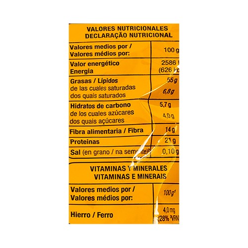 PRODUCTO ALCAMPO Pipas de girasol gigantes al aguasal  200 g.