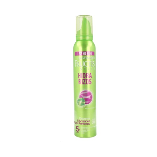 FRUCTIS de Garnier Espuma capilar moldeadora especial rizos, fijación extrafuerte 200 ml.