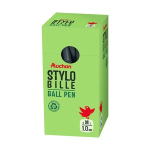 Imagen de Bolígrafo de tinta negra 1mm, plástico reciclado, ALCAMPO.