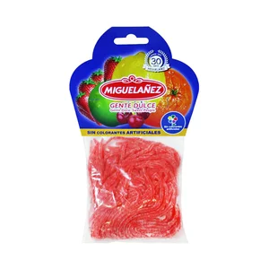 MIGUELAÑEZ Gominolas blandas de fideos rojos bolsa 150 g.