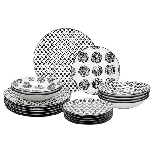 Vajilla Danang 18 piezas de porcelana ACTUEL.