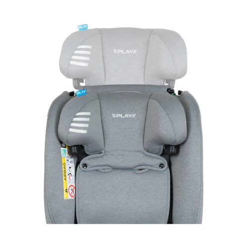 Silla auto PLAY Scout i-Size (40 a 150 cm), evolutiva, a contra marcha, color gris.