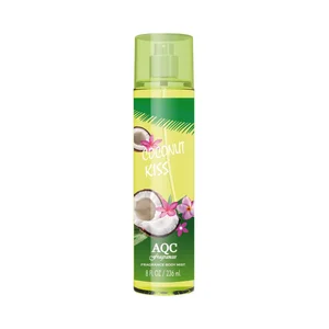 AQC FRAGANCES Coconut kiss Fragancia corporal para mujer con vaporizador en spray 250 ml.