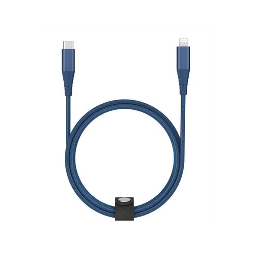 Cable USB C a USB lightning QILIVE 600183179 , longitud 1,2 metros, color azul